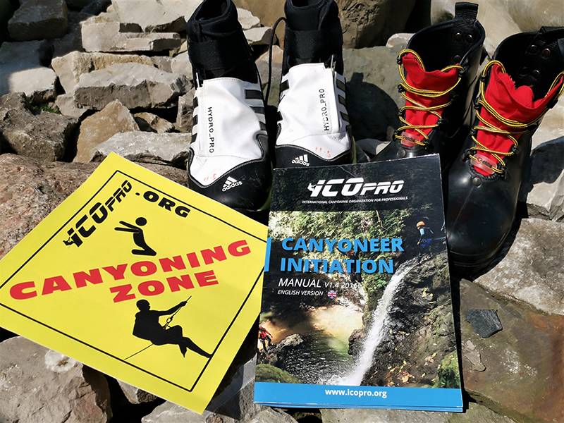 canyoning shoes adidas and etche and icopro book